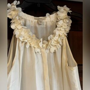 J. Crew Ivory Silk Blouse